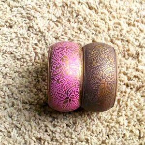 2pc Authentic Brass India Bracelets
